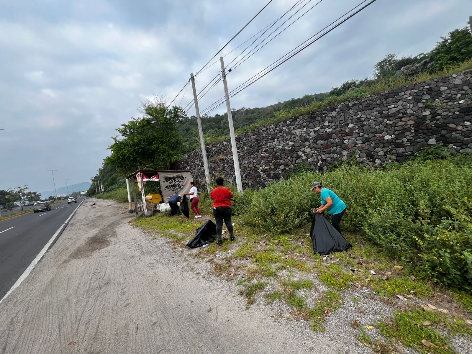 Se reunieron los integrantes de la Unión Emiliano Zapata, para continuar con la limpieza de la Playa Miramar