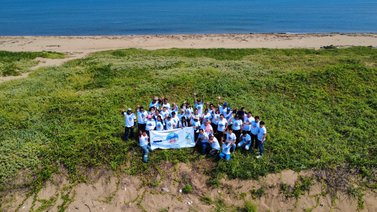 Primer evento "Adopta una Playa". SOMOS UNIÓN DE ESTIBADORES COATZA, Playa Monoboya